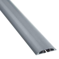 D-Line On Floor Cable Covers; Cover Material: PVC ; Number of Channels: 1 ; Color: Grey ; Overall Length (Feet) 6 ; Maximum Compatible Cable