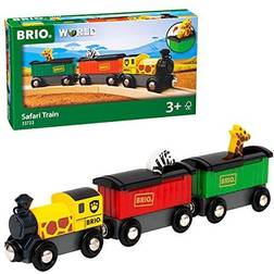 BRIO World 33722 Safari Train 3 Piece Toy Train Accessory for Kids Age 3 and Up