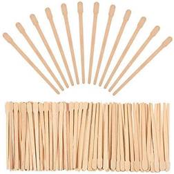 500 Pieces Brow Wax Sticks Small Wax Spatulas Applicator Wood Craft Sticks for Hair Removal Nose