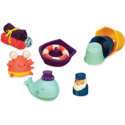 B. toys – Wee B. Splashy Baby Bath Toys – Toddler Bath Tub Starter Kit (11-Pcs) For Kids 0