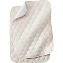 TL Care Waterproof Quilted Lap & Burp Pad Cover made with Organic Cotton Top Layer 2pk Natural