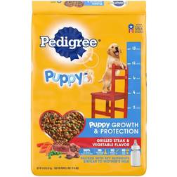 Pedigree Grilled Beef Steak & Vegetable Flavor Puppy Growth Protection Complete Balanced Dry Dog Food