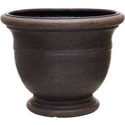 Southern Patio Jean Pierre Large 14.96 Brownstone Resin Composite Planter