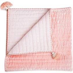 Crane Baby Quilted Baby Reversible Blanket Parker Rose