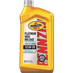 Pennzoil Platinum High Mileage Full Synthetic 5W-30 qt. Motor Oil
