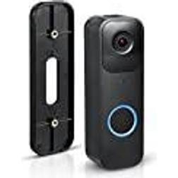 Wasserstein No-Drill Mount for Blink Video Doorbell Wall Mount/Mounting Bracket for Blink Security Wireless System (Black)