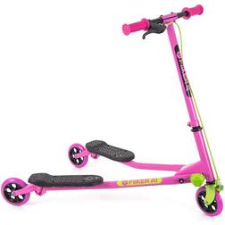 Yvolution Y Fliker Air A1 Swing Wiggle Scooter, Pink