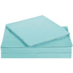 Truly Soft Full Everyday Microfiber Solid Bed Sheet Turquoise