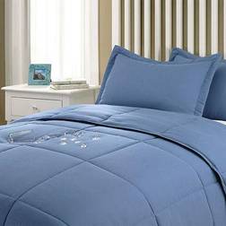 Clean Living Nano Bedspread Blue, Gray