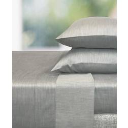 BedVoyage Melange Bamboo Cotton Bed Sheet Silver