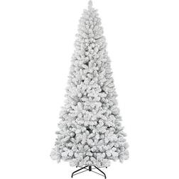 Puleo International 9-ft. Flocked Virginia Pine Artificial Christmas Tree