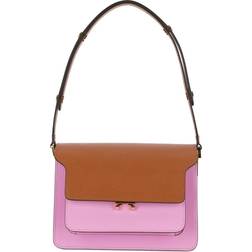 Marni colour-block Trunk crossbody bag women Cotton/Leather/Brass One Size Pink