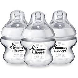 Tommee Tippee Closer To Nature 3-Pack 5 Oz. Clear Baby Bottle Clear 5 Oz