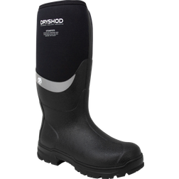 Dryshod Steadyeti Arctic Grip Rubber Boots for Men Black/Gray 12M