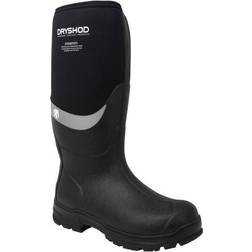 Dryshod Steadyeti Arctic Grip Rubber Boots for Men Black/Gray 8M