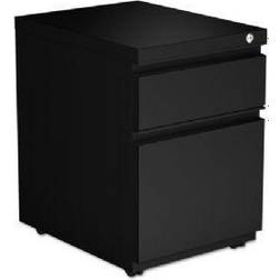 Alera Two-Drawer Metal Pedestal Box/File 2x Drawers Steel 4x Casters