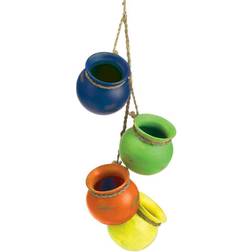 Zingz & Thingz 4pc Indoor/Outdoor Dangling Terracotta Fiesta Pots