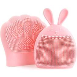 BABY K Baby Cradle Cap Brush Set (Pink) Baby Scalp Brush to Exfoliate and Massage Gently Baby Bath Brush for Hair Care Bath Time Silicone Baby Brush Scrubber Best Paired with Baby Shampoo