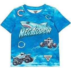 Monster Jam Trucks Megalodon Toddler Boys Graphic T-Shirt Blue 3T