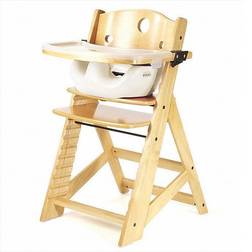 Keekaroo Height Right High Chair Natural With Vanilla Infant Insert And Tray Natural/vanilla vanilla Highchair