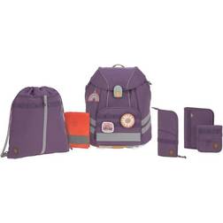 Lässig Flexy Unique 7-delt skoletaske-sæt med 7 dele purple