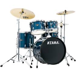 Tama IE50CHLB Imperialstar 5-Piece Drum Kit, Meinl HCS Cymbals, Hairline Blue