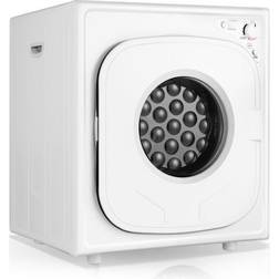 Costway 1500W Compact Laundry Dryer with Touch Panel-White
