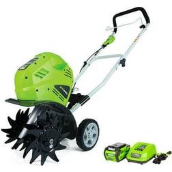 GreenWorks 27062G-MAX 40V 10" Cordless Cultivator W/4.0Ah Battery & Charger