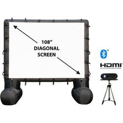 TOTAL HOMEFX Pro Inflatable Theatre Kit with Outdoor Projector
