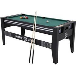 Triumph 72 4 1 Multi Game Swivel Table with Air Powered Table Billiards Launch