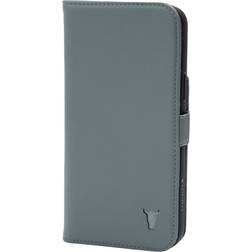 (Light Blue) iPhone 14 Leather Folio Case (MagSafe Compatible)