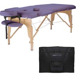Saloniture Professional Portable Folding Massage Table with Carrying Case Lavender