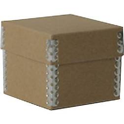 Jam Paper Nesting Boxes, 3 1/4 x 3 1/4 x 2 3/4, Natural Brown Kraft, Box Natural Kraft
