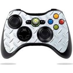 MightySkins Decal Wrap Compatible With Microsoft Xbox 360 Controller Diamond Plate