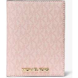 Michael Kors Logo Passport Case and Luggage Tag Gift Set - Pink