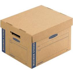 Bankers BoxÂ SmoothMove 16.5" x 10.375" x 12.75" Moving Box, Kraft, 8/Carton (7710201) Kraft