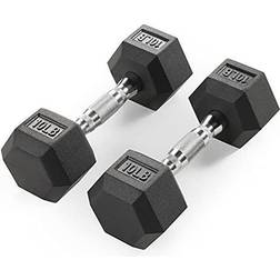 Marcy 20 lb Rubber Hex Dumbbells (Pairs)
