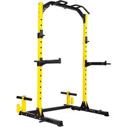 HulkFit Multi-Function Adjustable Power Rack Exercise Squat Stand with J-Hooks and Other Accessories Pro 1000lbs