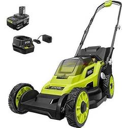 Ryobi ONE+ 18V 13 Behind Push Lawn with 4.0 Battery Powered Mower