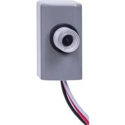 Intermatic NIGHTFOX 1,000-Watt LED/Incandescent Button Electronic Photocontrol, Gray