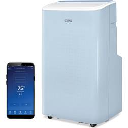 Commercial Cool 9000 Btu Portable Air Conditioner & Dehumidifier Fan Blue