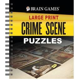 Brain Games Large Print Crime Scene Puzzles, Multicolor