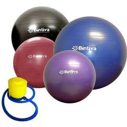 Bintiva Anti-burst Fitness Exercise Stability Yoga Ball Including Free Foot Pump 75cm