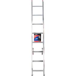 Werner 16 ft. H Aluminum Telescoping Extension Ladder Type III 200 lb. capacity 8-16 ft