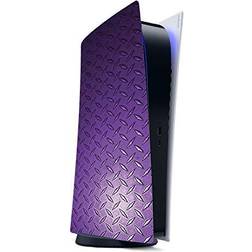 MightySkins Compatible with PS5 Playstation 5 Digital Edition - Purple Diamond Plate Protective, Decal wrap Cover