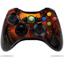 MightySkins Decal Wrap Compatible With Microsoft Xbox 360 Controller Sticker Design Hell
