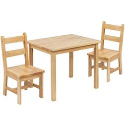 Flash Furniture Kid's Solid Hardwood Table & Chair Set 3-pcs