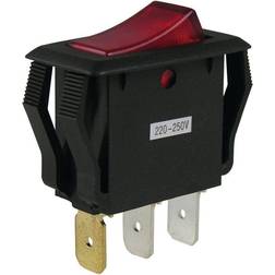 Gardner Bender 16 Amp Single-Pole Rocker Switch, Black