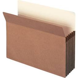 5 1/4" Exp Pocket, Straight Tab, Letter, Manila/Redrope, 10/Box