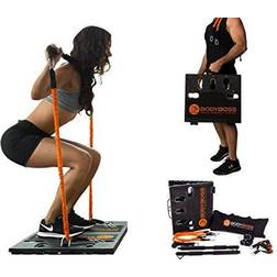 BodyBoss 2.0 Full Portable Home Gym Workout Package Resistance Bands Collapsible Resistance Bar Handles Full Body Workouts for Home Travel or Outside